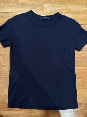 Brandy Melville navy blue baby tee